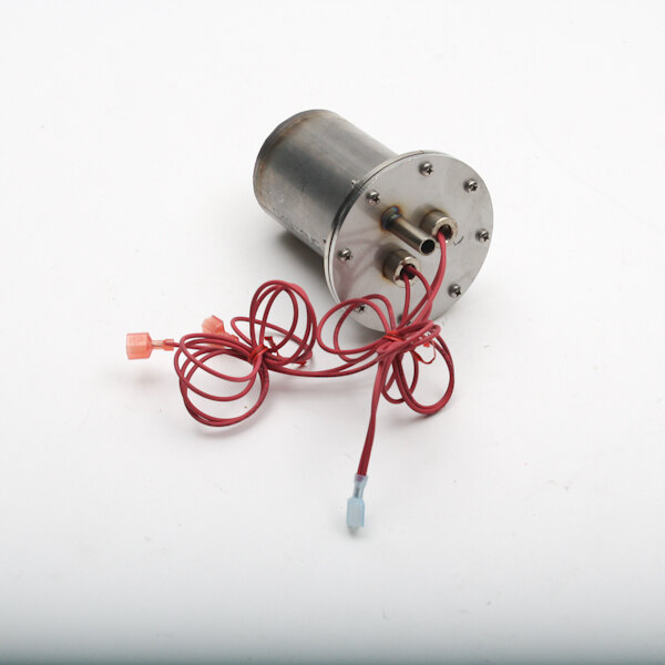 A Blodgett 50283 float switch assembly, a round metal cylinder with red and white wires.