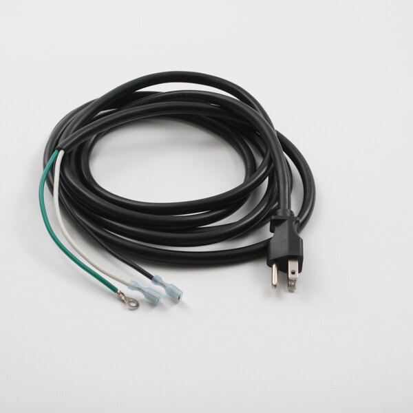 A black Cres Cor power cord with two wires and a plug.