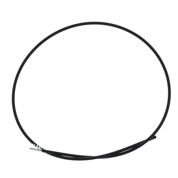 A black wire with a silver tip.