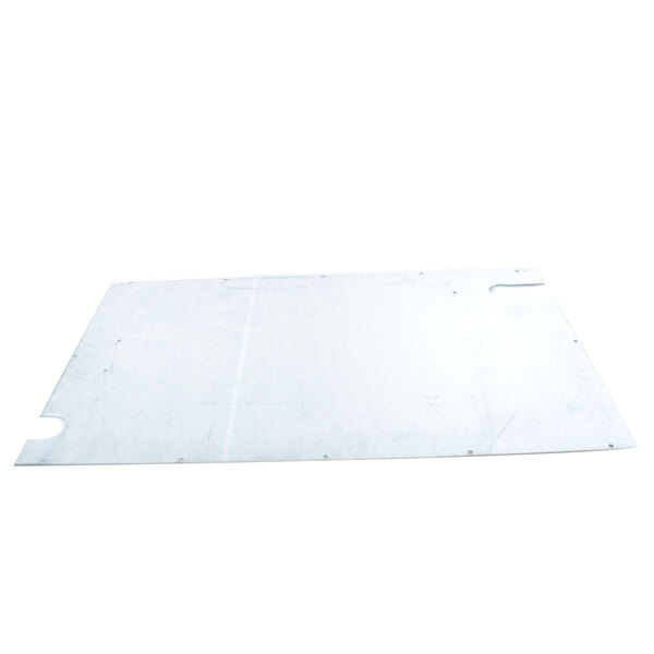 A white rectangular APW Wyott bottom inspection plate.