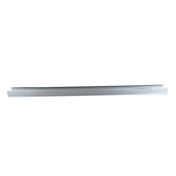A white metal bar with a silver handle.