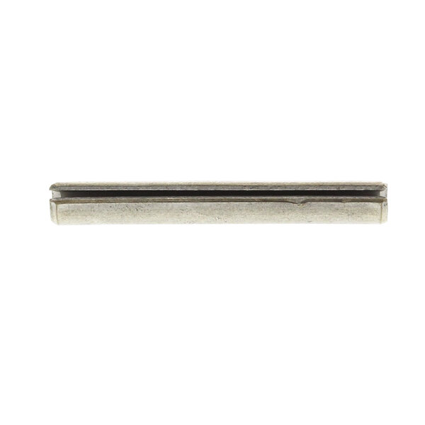 A silver metal Adamation roll pin.
