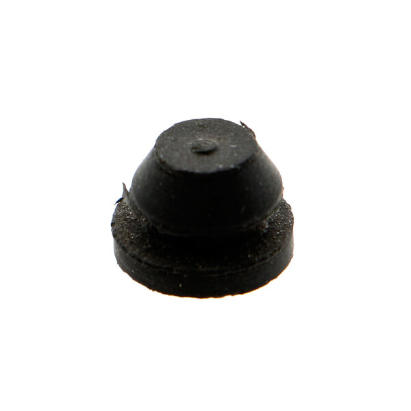 A black rubber Cleveland bumper with a round top and a hole in the middle.