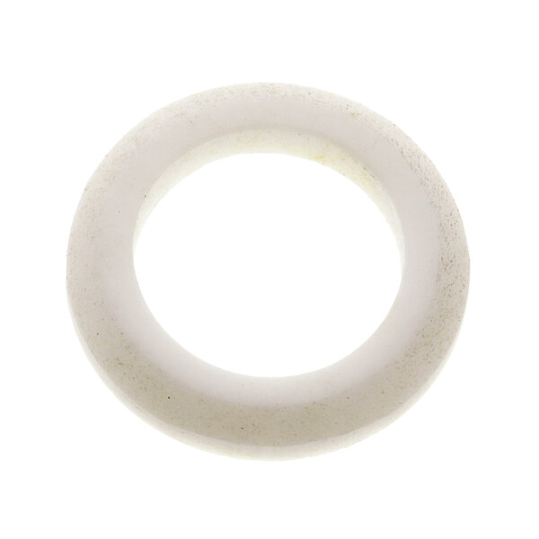 A white round object on a white background.