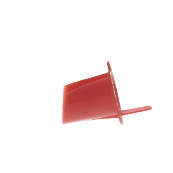 A red plastic sleeve for a food warmer conduit.