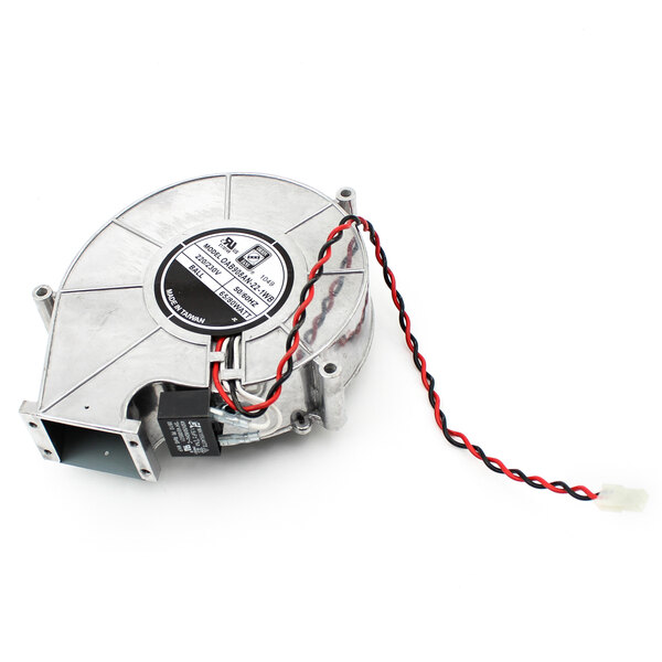 A TurboChef Magnetron Fan with wires attached.