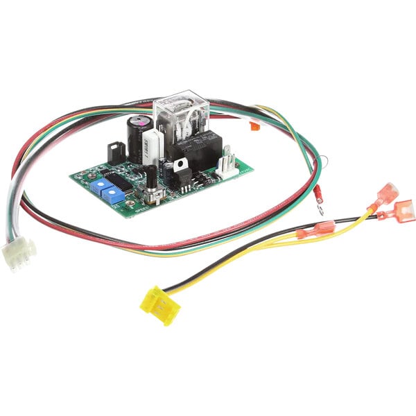A Cornelius power supply board for an ice machine with wires.