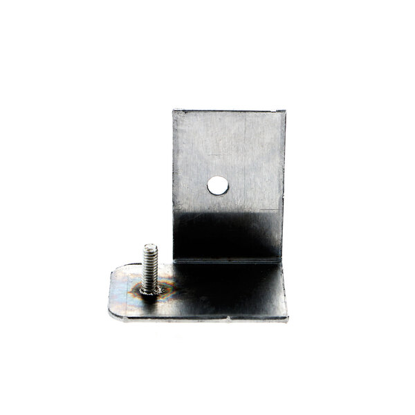 A Southbend metal hinge plate with a screw.