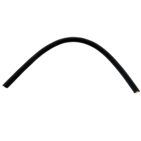 A black wire with a curved end.