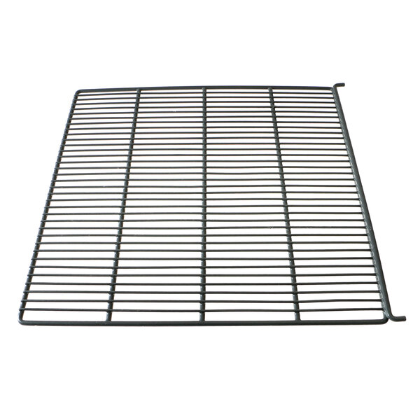 A close-up of a Fagor Commercial metal grid rack.