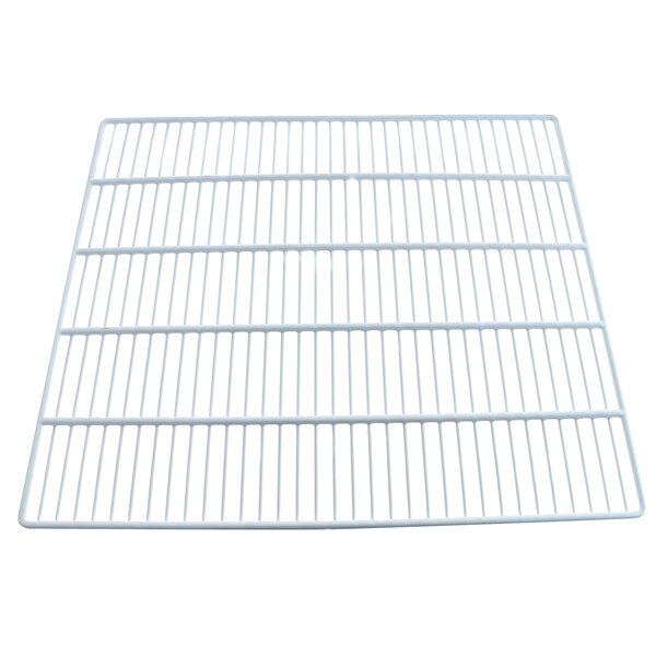 A white metal grid for a Norlake refrigerator shelf.