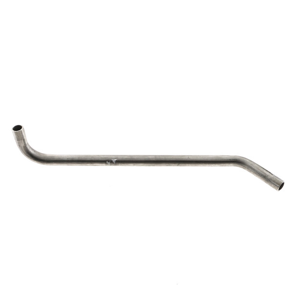 A metal bent pipe with a long handle.