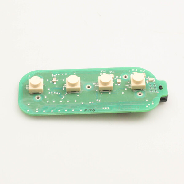 The green Berkel Upper Panel Pcb Assy with white buttons.