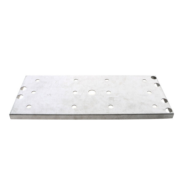 A metal plate with holes, the US Range 1857402 Element Cover Gas.