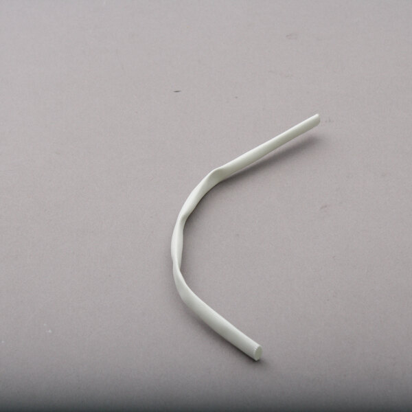 A white plastic Wells glass sleeving tube with a small end.