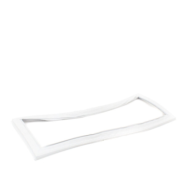 A rectangular white Delfield refrigerator gasket with a white border.