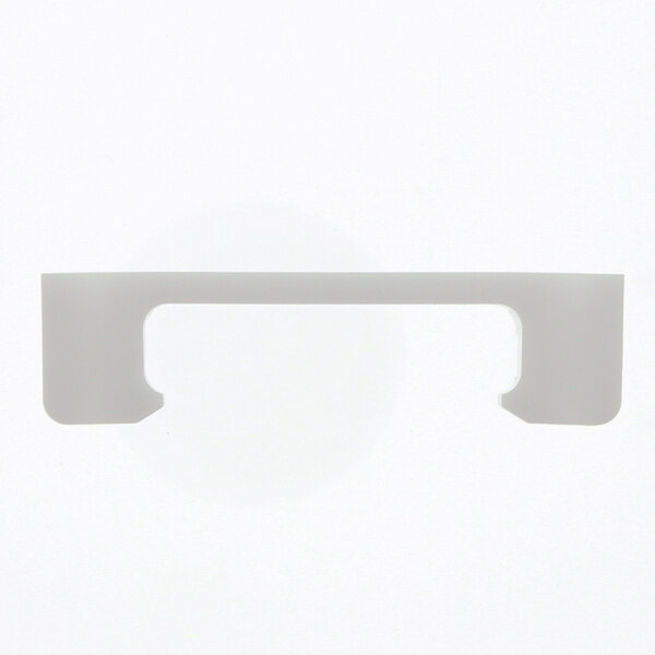 A white plastic Jet Tech door latch on a white background.