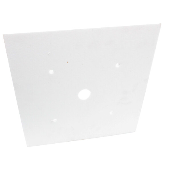 A white square Montague insulation pad with holes in it.