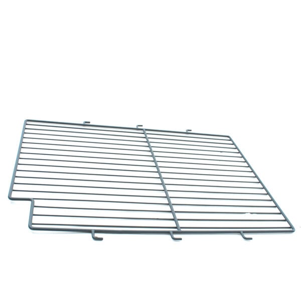 A metal grid with two vertical bars on it.