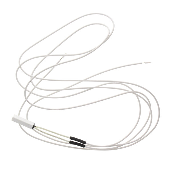 A white cable with a white connector.