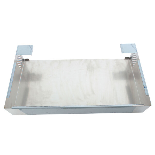 A Marshall Air metal tray cover with two metal handles.