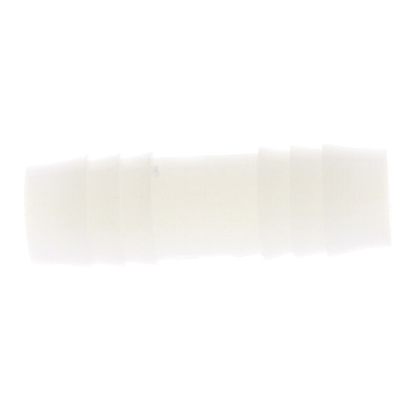 A white plastic True Refrigeration drain hose connector with a white rectangular cap.