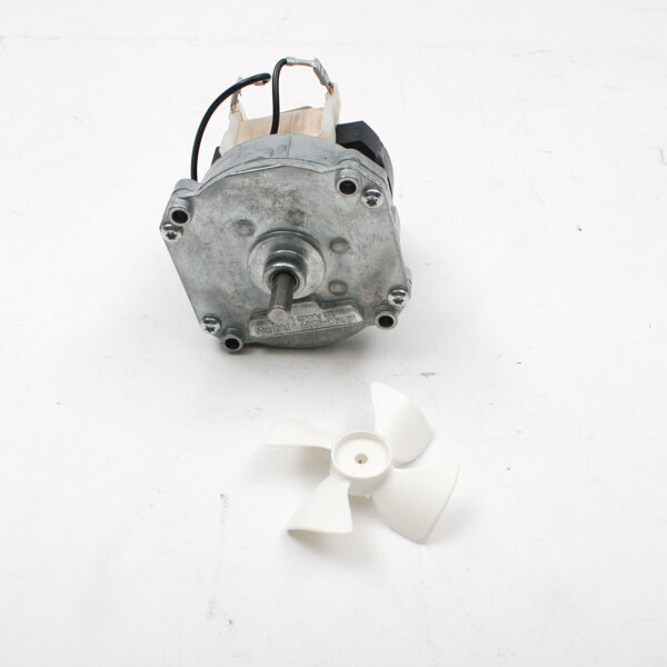 An APW Wyott drive motor with blade on a white surface.