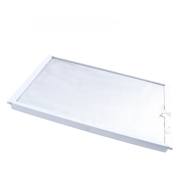 A white metal rectangular lid for a True Refrigeration product.