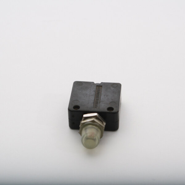 A black square Blakeslee circuit breaker with a silver metal nut.