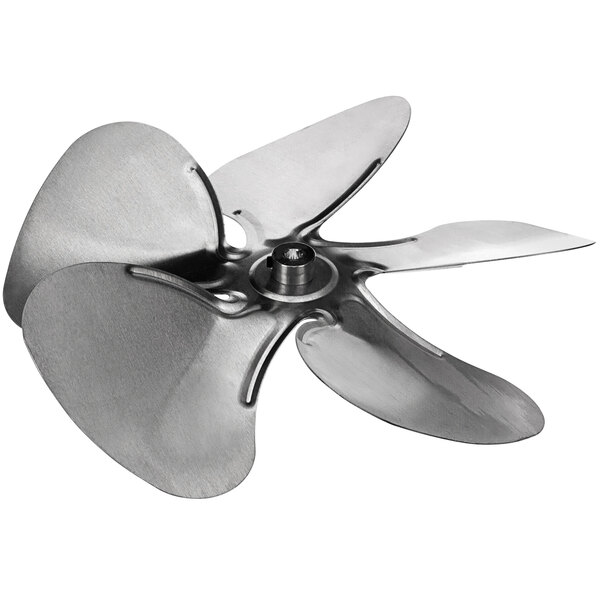 A metal propeller for a Norlake condenser fan.