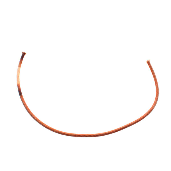 A close-up of APW Wyott Hi Te wire with an orange coating.