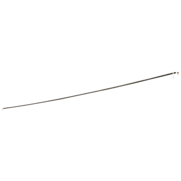 A long thin metal rod with a hook on the end.
