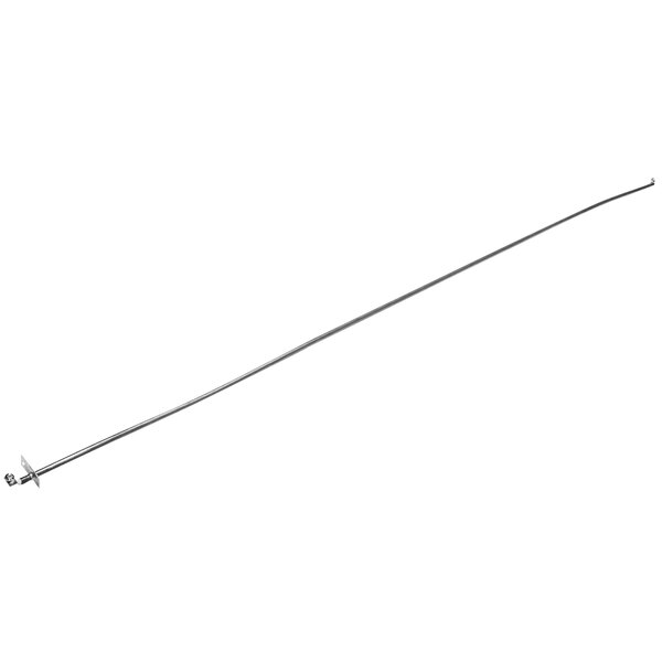 A long thin metal rod with a hook on one end.