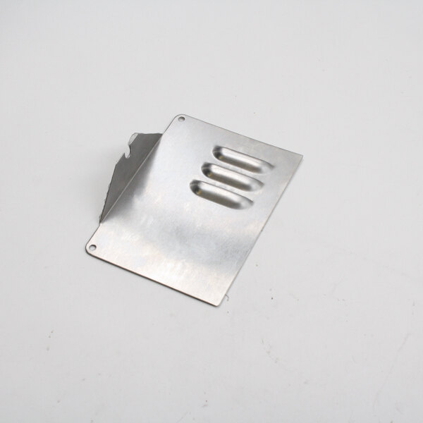 A metal APW Wyott cover plate with four holes.