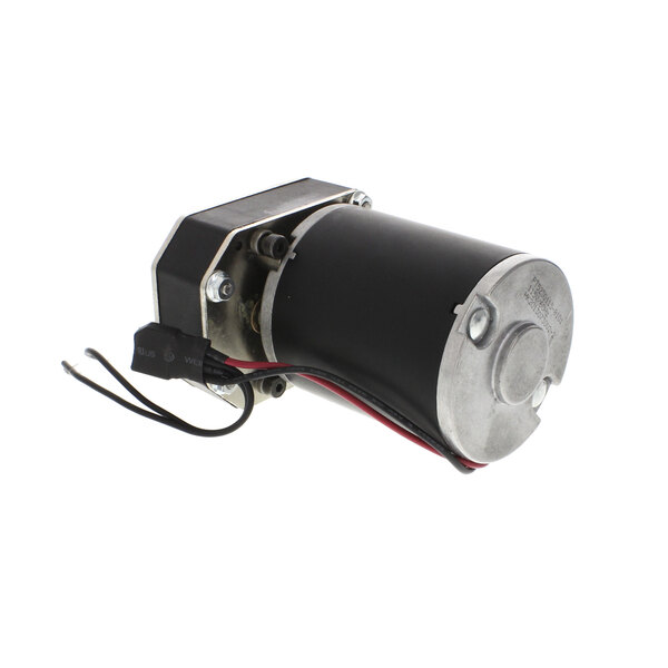 A small black and silver electric motor.