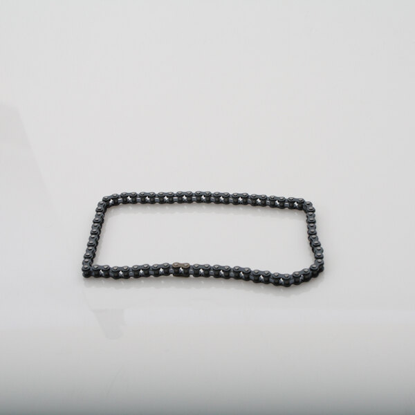 A rectangular black chain with a chain in the middle.
