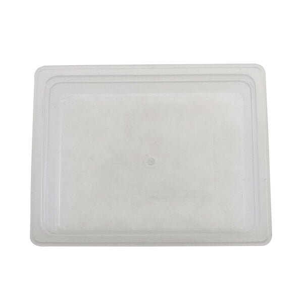 A white plastic condensate pan with a lid.