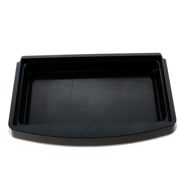 A black rectangular Wilbur Curtis drip tray.