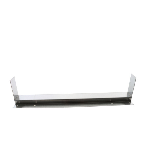 An Anets metal shelf for a fryer.