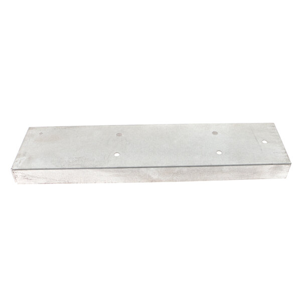 A rectangular metal cover with holes for a Wells countertop food warmer.