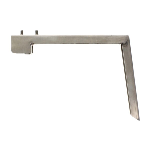 A stainless steel metal bar for Alto-Shaam combi ovens with screws.