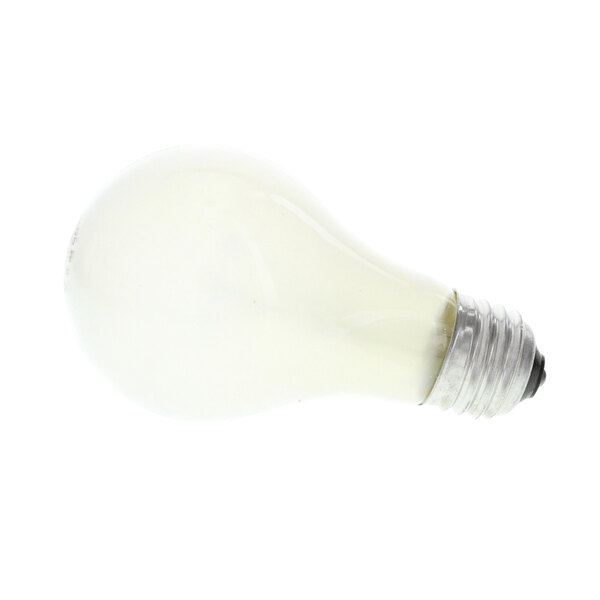 A close-up of a Doyon Baking Equipment light bulb with a white base