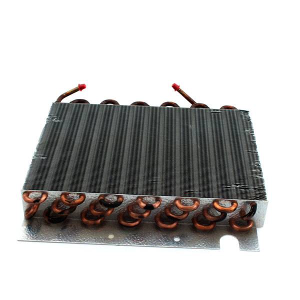 A Traulsen condenser coil with copper tubes.
