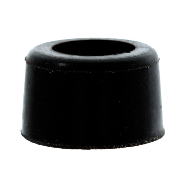 A black rubber bumper with a hole.
