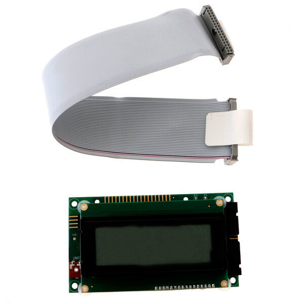 The LCD display for a Lang convection oven with a white ribbon cable.