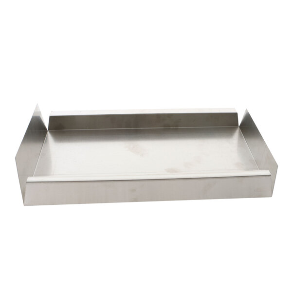 A Doyon Baking Equipment stainless steel tray with a handle.