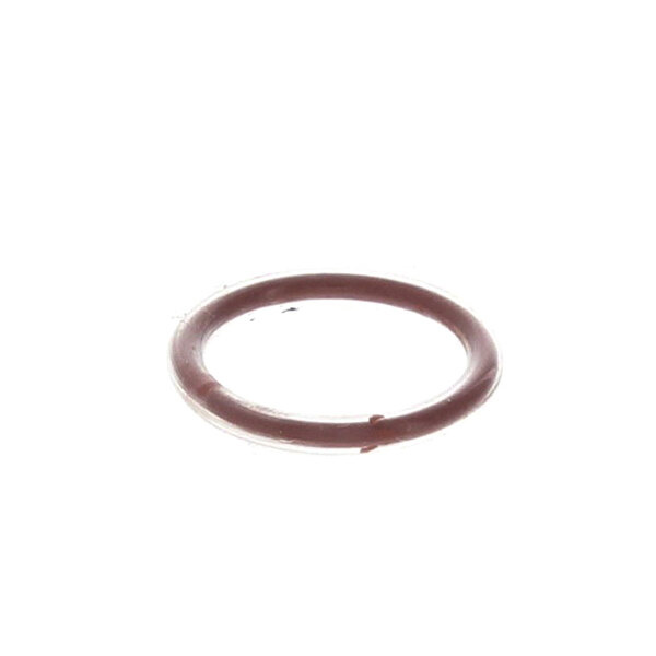 A close-up of a round brown Cornelius O-Ring on a white background.