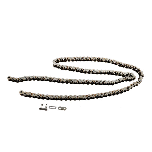 An Anets chain with screws on a white background.