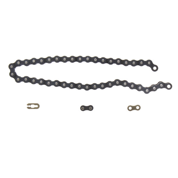 A Doyon Baking Equipment chain and sprocket assembly with two nuts.