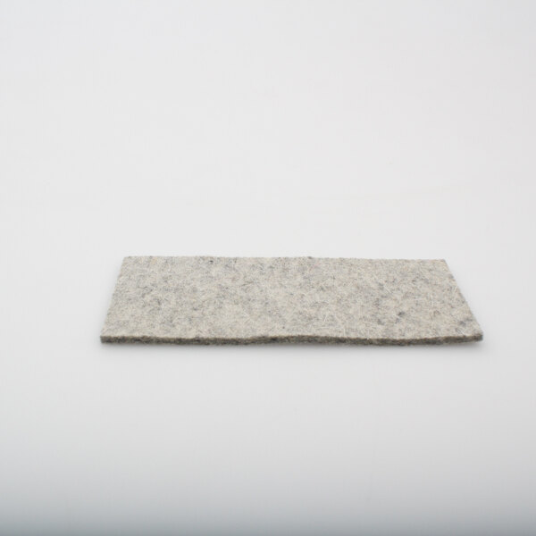 A rectangular piece of grey felt.